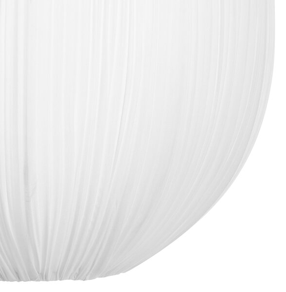 Závesná lampa biele látkové tienidlo z bavlny moderný dizajn osvetlenie do obývacej izby