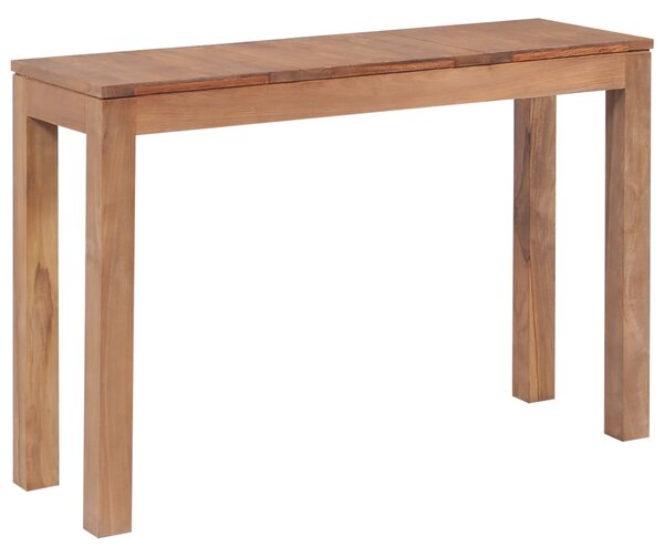 Konzolový stolík z teakového dreva prírodná úprava 110x35x76 cm