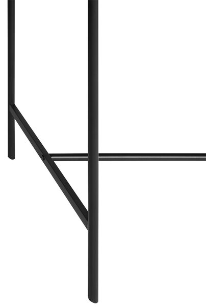 Konzolový stolík čierny 120 x 42 cm s 1 otvorenou policou moderný rustikálny štýl obývacia izba predsieň