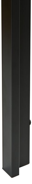 Jedálenský stôl svetlohnedá čierna MDF kovový rám 120 x 80 cm obdĺžnikový tvar klasický moderný štýl kuchyňa jedáleň