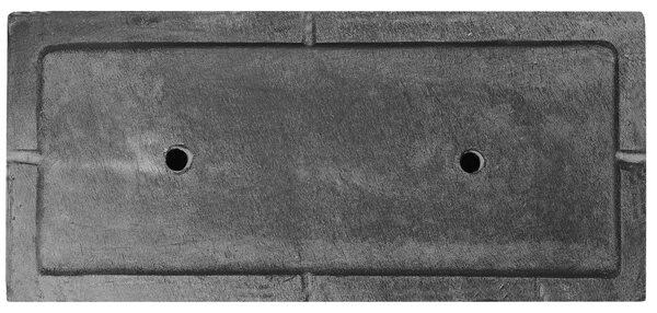 Kvetináč čierny zmes hliny a vlákien 60 x 29 x 30 cm obdĺžnikový tvar moderný štýl interiér exteriér