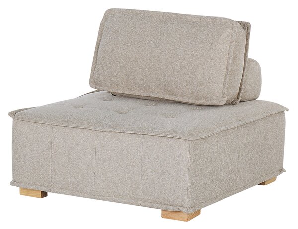 Pohovka béžová polyesterové čalúnenie modulárna sedačka pre 4 osoby škandinávsky moderný dizajn