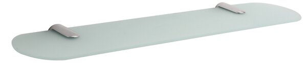 Erga Vigo, sklenená kúpeľňová polička na kozmetiku 50cm, chrómová, ERG-07678