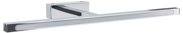 Obrazové a zrkadlové LED svietidlo strieborné kovové práškové lakovanie kúpeľňa obývacia izba moderná nástenná lampa