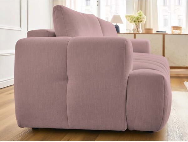 Ružová rozkladacia/s úložným priestorom pohovka 251 cm Fuji – Bobochic Paris