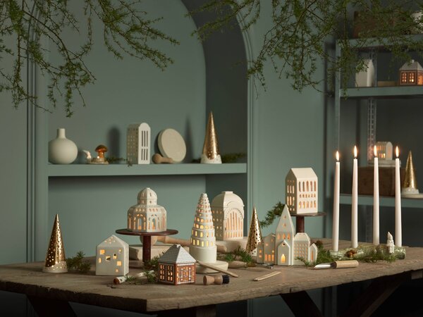 Porcelánový svietnik Gingerbread Lighthouse Small