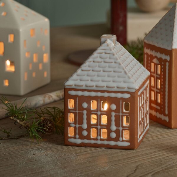 Porcelánový svietnik Gingerbread Lighthouse Small
