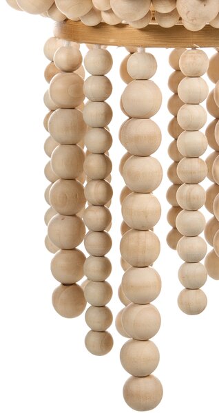 Luster svetlohnedý kaučukové drevo korálky boho štýl kuchyňa jedáleň obývačka spálňa