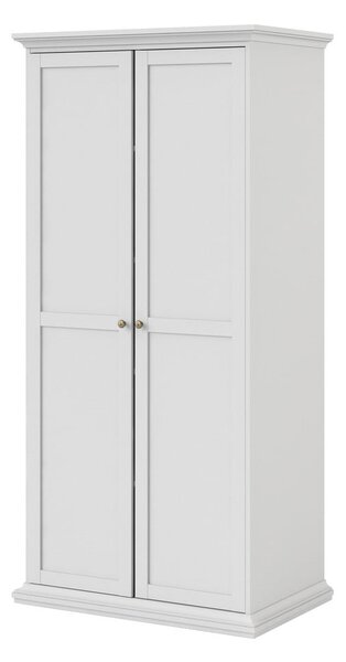 Biela šatníková skriňa 96x201 cm Paris – Tvilum