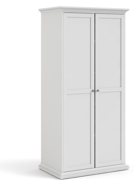 Biela šatníková skriňa 96x201 cm Paris – Tvilum