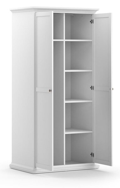 Biela šatníková skriňa 96x201 cm Paris – Tvilum