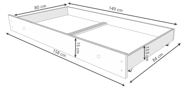 DETSKÁ JEDNOLÔŽKOVÁ POSTEĽ ELIA 160x80 BIELA + RUŽOVÁ