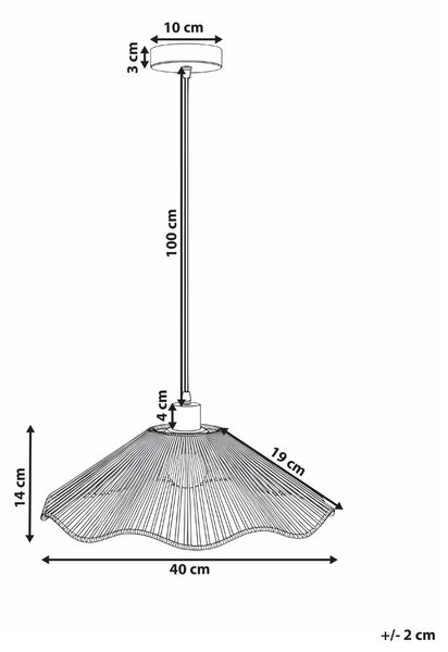 Závesná lampa prírodná papierové tienidlo kovová základňa ručná výroba boho rustikálny štýl kuchyňa jedáleň
