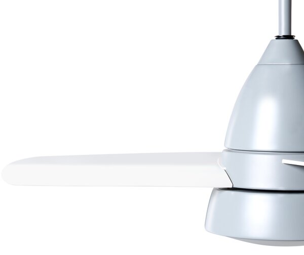 Stropný ventilátor so svetlom sivý syntetický materiál diaľkové ovládanie moderný škandinávsky štýl obývacia izba