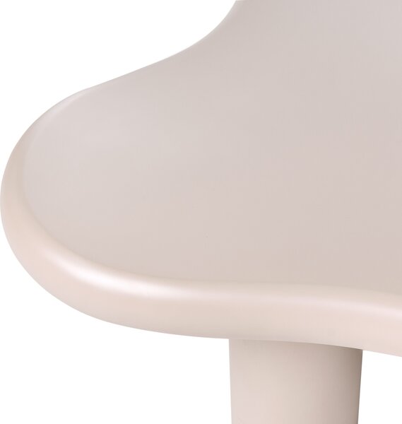 Konferenčný stolík sivobéžový MDF materiál 100 x 70 cm oválna stolová doska obývacia izba moderný minimalistický štýl