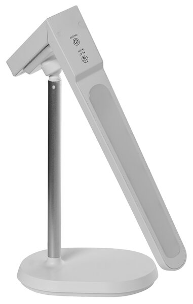 Stolná LED lampa biela syntetický materiál multifunkčná 3 režimy teploty svetla so stmievačom odnímateľná nastaviteľná kancelária