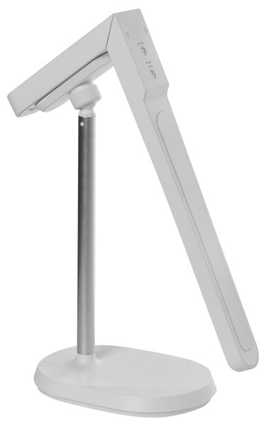 Stolná LED lampa biela syntetický materiál multifunkčná 3 režimy teploty svetla so stmievačom odnímateľná nastaviteľná kancelária