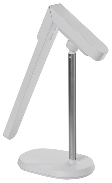 Stolná LED lampa biela syntetický materiál multifunkčná 3 režimy teploty svetla so stmievačom odnímateľná nastaviteľná kancelária