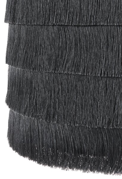 Závesná lampa čierna polyester látkové tienidlo so strapcami osvetlenie moderný štýl obývacia izba