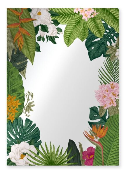 Nástenné zrkadlo Surdic Espejo Decorado Tropical Frame, 50 × 70 cm