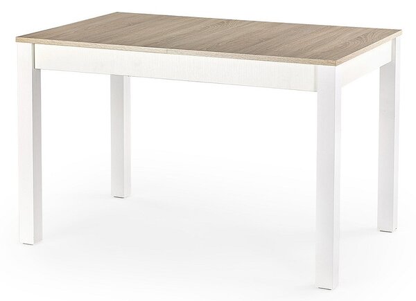 Halmar Rozkladací jedálenský stôl Maurycy 118 (158) x75x76 dub sonoma/biela