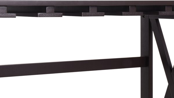Regál na víno tmavohnedý MDF 73 x 29 x 90 cm stojan na fľaše a poháre klasický elegantný štýl bytový dekor