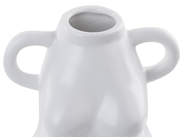 Váza na kvety biela porcelánová 25 cm v tvare ženského tela vodoodolná bytová dekorácia abstraktný dizajn
