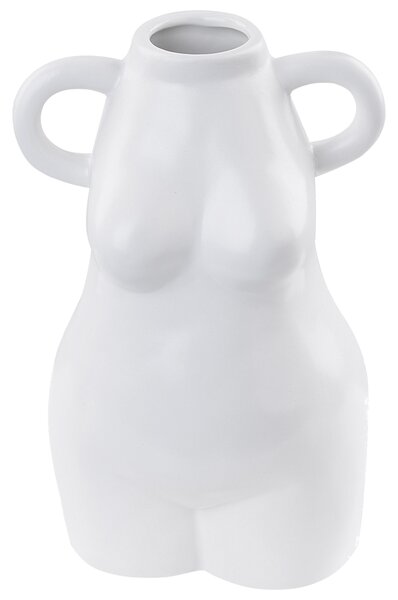Váza na kvety biela porcelánová 25 cm v tvare ženského tela vodoodolná bytová dekorácia abstraktný dizajn