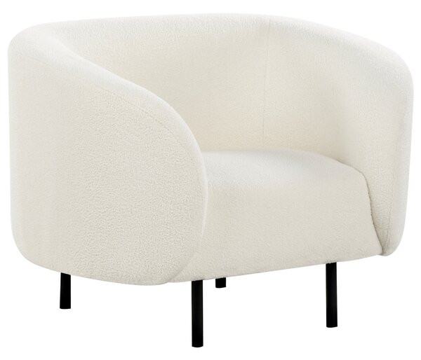 Sedacia súprava biela buklé čalúnenie čierne nohy zaoblené operadlo 6-miestna retro glamour art deco štýl
