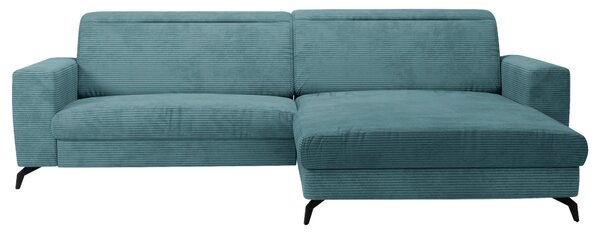 ROHOVÁ SEDAČKA, textil, petrolejová Sit & More - Sedačky, Online Only