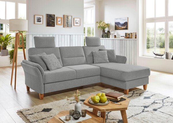ROHOVÁ SEDAČKA, textil, svetlosivá Sit & More - Sedačky, Online Only
