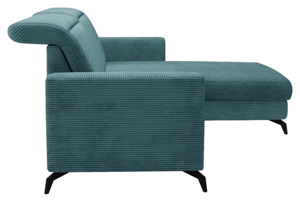 ROHOVÁ SEDAČKA, textil, petrolejová Sit & More - Sedačky, Online Only