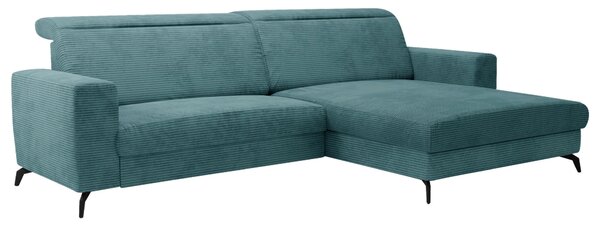 ROHOVÁ SEDAČKA, textil, petrolejová Sit & More - Sedačky, Online Only