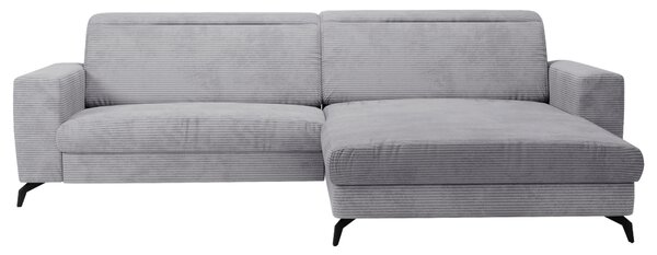 ROHOVÁ SEDAČKA, textil, svetlosivá Sit & More - Sedačky, Online Only