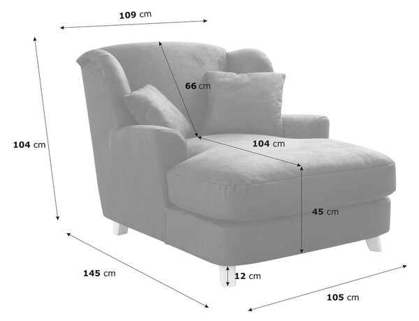 XXL KRESLO, textil, kompozitné drevo, taupe Sit & More - Online Only obývacie izby, Online Only