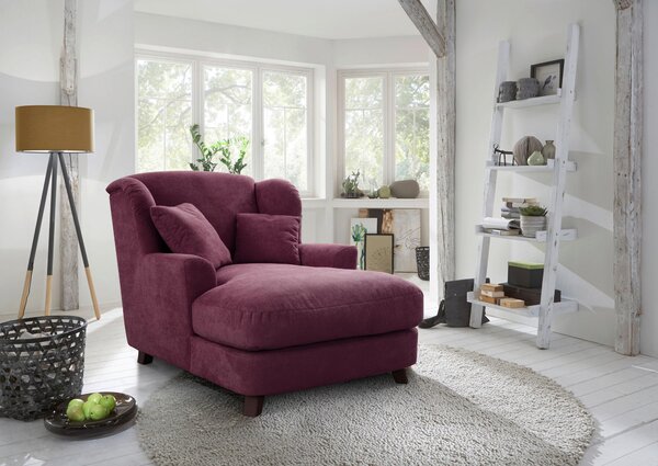 XXL KRESLO, textil, kompozitné drevo, tmavočervená Sit & More - Online Only obývacie izby, Online Only