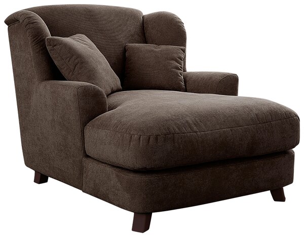 XXL KRESLO, textil, kompozitné drevo, tmavohnedá Sit & More - Online Only obývacie izby, Online Only