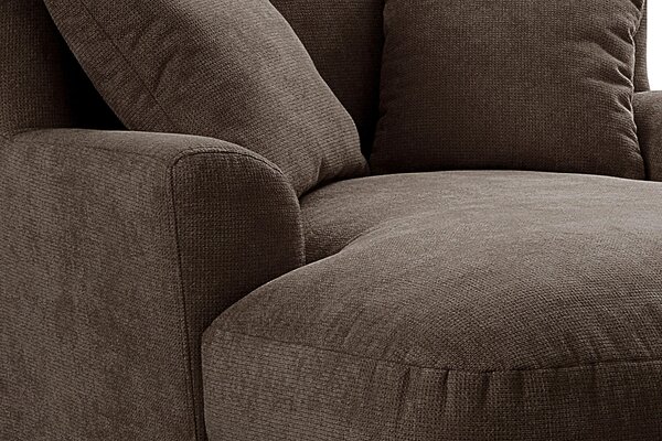XXL KRESLO, textil, kompozitné drevo, tmavohnedá Sit & More - Online Only obývacie izby, Online Only