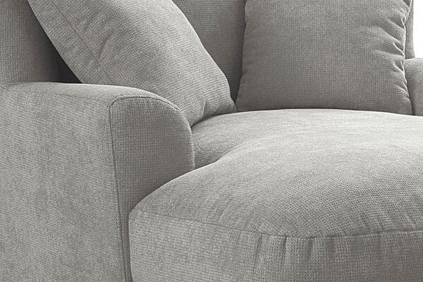 XXL KRESLO, textil, kompozitné drevo, strieborná Sit & More - Online Only obývacie izby, Online Only