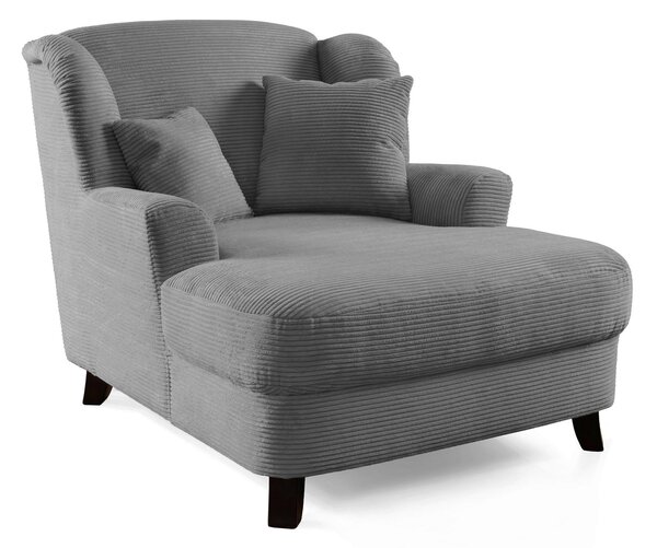 XXL KRESLO, textil, sivá Sit & More - Online Only obývacie izby, Online Only