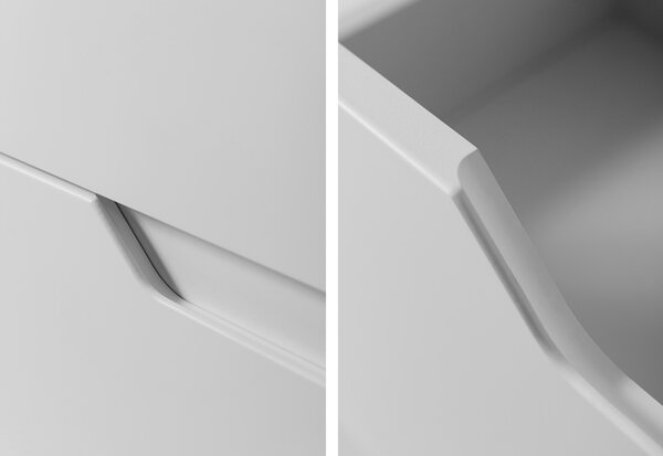 MODERN biely W60 závesná skrinka pod umývadlo 60 cm