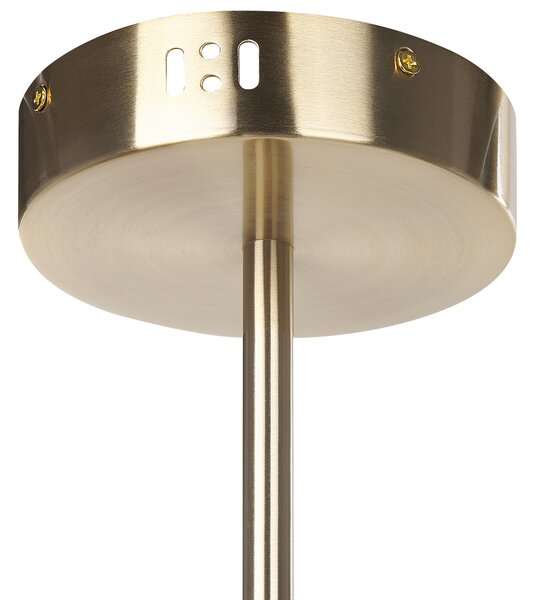 Závesná lampa 4 svetlá zlatá kovová minimalistická moderná obývacia izba spálňa