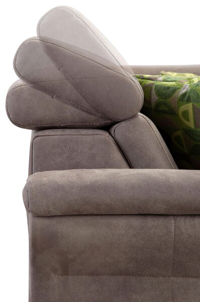 ROHOVÁ SEDAČKA, textil, hnedá Sit & More - Sedačky, Online Only
