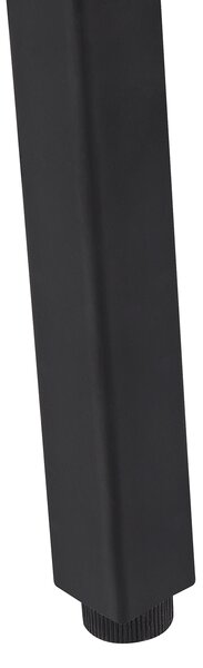 Písací stôl svetlé drevo čierna MDF oceľ 120 x 48 cm obdĺžnikový tvar úložný priestor 2 zásuvky moderný industriálny štýl kancelária