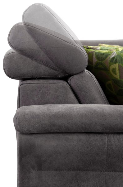 ROHOVÁ SEDAČKA, textil, antracitová Sit & More - Sedačky, Online Only