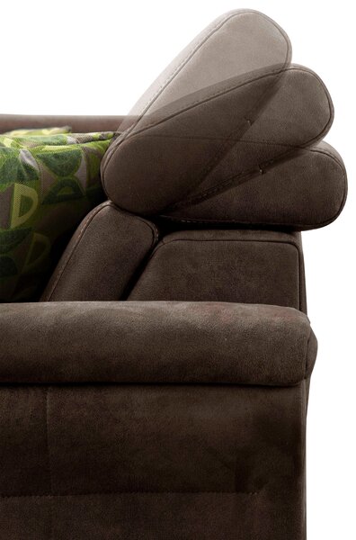 ROHOVÁ SEDAČKA, textil, mokka Sit & More - Sedačky, Online Only