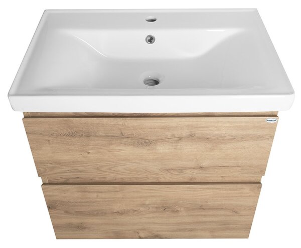 Aqualine Aqualine, ALTAIR umývadlová skrinka 67x60x45cm, dub emporio, AI370