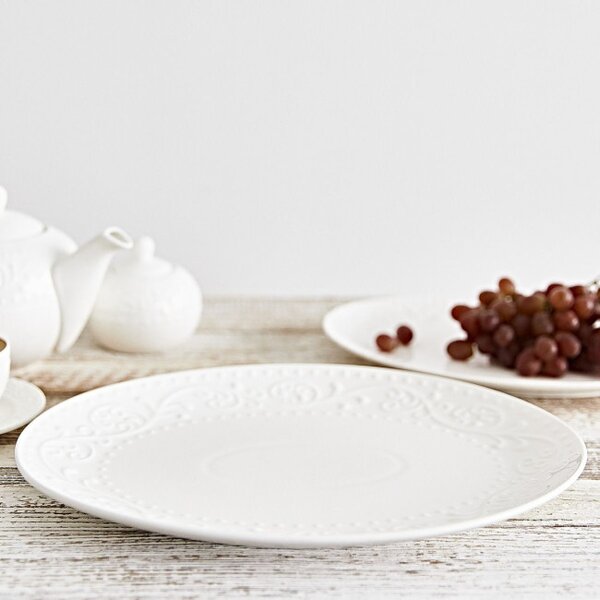 Servírovací tanier SYLIA s ornamentom 874715 35x25 cm