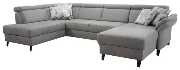 SEDACIA SÚPRAVA, textil, svetlosivá Sit & More - Sedačky, Online Only