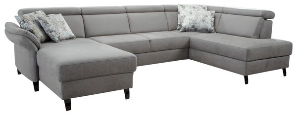 SEDACIA SÚPRAVA, textil, svetlosivá Sit & More - Sedačky, Online Only